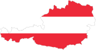 Austria Map Flag With Stroke