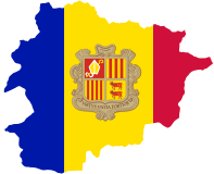 Andorra Map Flag