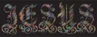 Prismatic Jesus Typography Lines 2