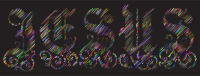 Prismatic Jesus Typography Lines 3