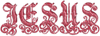 Crimson Jesus Typography Lines No Background