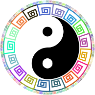 Prismatic Decorative Yin Yang