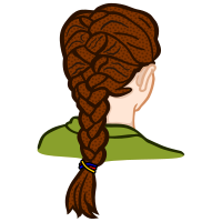 french braid - coloured