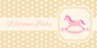 Baby greeting card (girl)