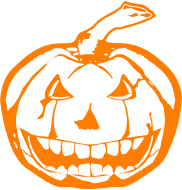 Scary JackOLantern Orange