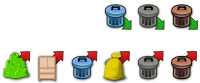 Trash icons