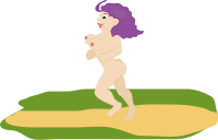 Cartoon Naked Jogger 1