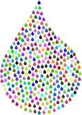 Prismatic Drops Fractal No Background
