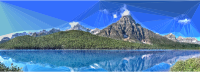 Low Poly Canadian Nature Panorama