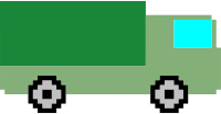 Pixel art truck
