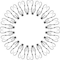 Line Art Flourish Banner Extrapolated 16