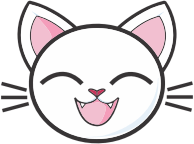 Happy White Cat