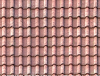 Arched roof tiles