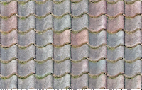 Wavy roof tiles