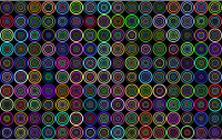 Prismatic Groovy Concentric Background