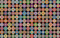 Prismatic Groovy Concentric Background 2