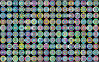 Prismatic Groovy Concentric Background 3