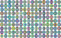 Prismatic Groovy Concentric Background 3 No Black