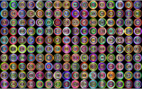 Prismatic Groovy Concentric Background 4