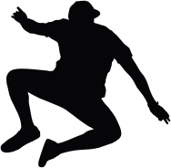 Jumping Man Silhouette