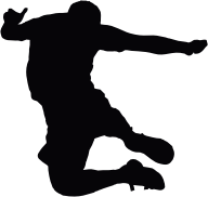 Jumping Man Silhouette 3