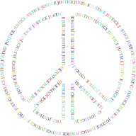 Prismatic Justice Peace Symbol No Background