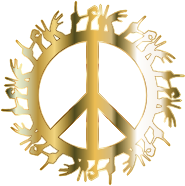 Gold Love Hands Peace No Background