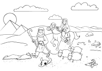 Genesis 12:10-20 - with jpg tracemaps in svg 