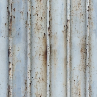 Ribbed metal plate