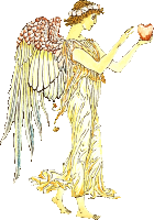 Angel with apple