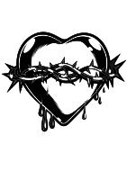 heart, corazón, espinas