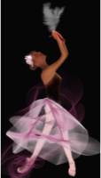 Ballet Pink Painted Detail Dove Ballerina Suite