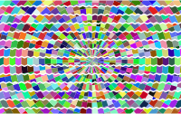 Prismatic Abstract Geometric Waves Background