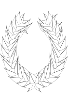Laurel Wreath blank outline