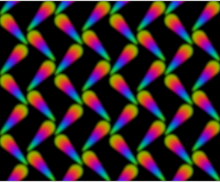 Colourful pattern (black background)