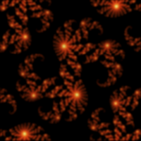 Julia fractal tile (black background)