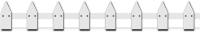 white fence