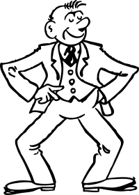 cartoon man