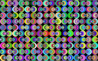 Retro Circles Background