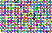Retro Circles Background No Black