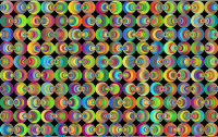Retro Circles Background 3