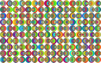 Retro Circles Background 3 No Black