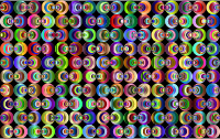 Retro Circles Background 5
