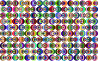 Retro Circles Background 5 No Black