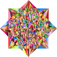 Prismatic Geometric Star 3