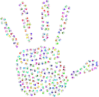Prismatic Handprint Fractal