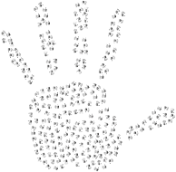 Prismatic Handprint Fractal 4