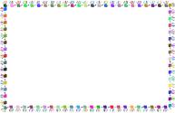 Prismatic Handprints Frame