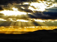 Surreal Cloudy Sunset
