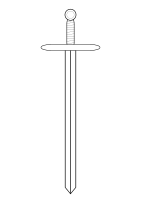 sword line art